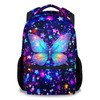 COZYAURA Butterfly Backpack for Girls, 17 Inch Kids School Bag