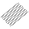 QUARKZMAN 8 Pieces Threaded Rods, M4 x 75 mm, 304