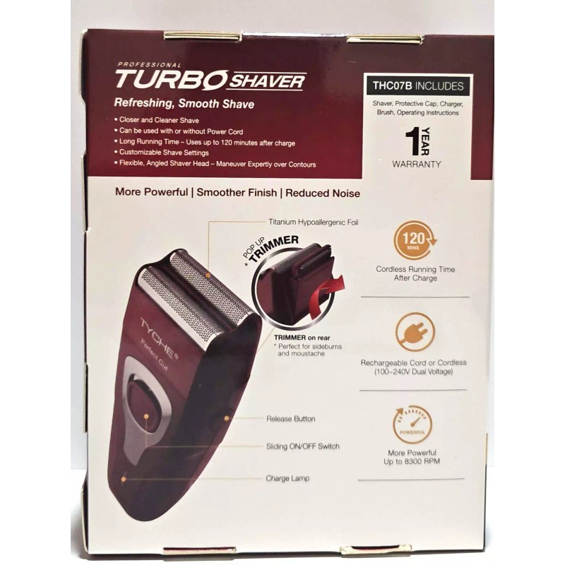 NICKA K Tyche Professional Turbo Shaver + Replacement Foil &