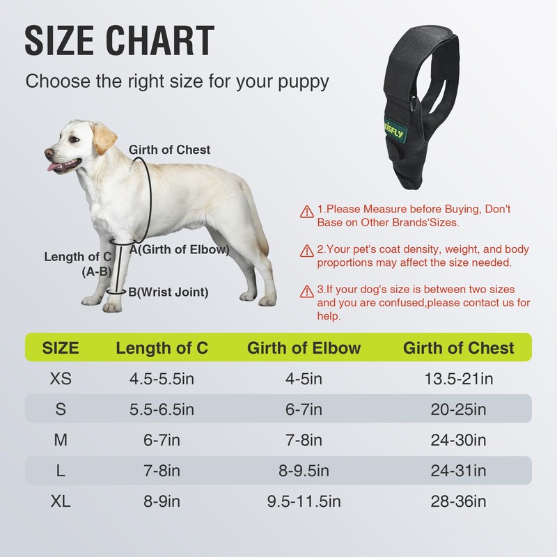 KISFLY Dog Elbow Pads for Calluses Pressure Sores and Shoulder