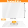 50 Pieces Clear Plastic Placemats Bulk 17 x 11 Inch