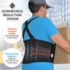 Adjustable Lower Back Support Belt with Suspenders - Heavy Duty