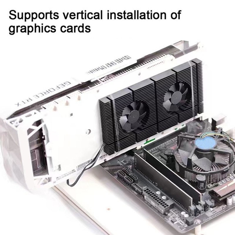 GK6 Dual PWM Fan VRAM Heatsink Adjustable Speed Backplane Memory