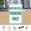 YIKIADA 2 Pack Motorcycle Parking Only Sign 18 × 12