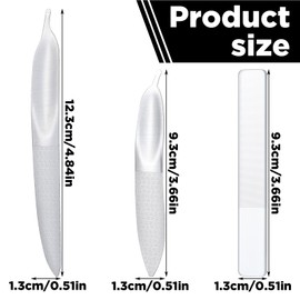 Tyqour 3 Pcs Diamond Deb Toe Nail File for Thick Nails, Metal Fingernail File Double Sided Professional Stainless Steel Finger Nail Files Heavy Duty Coarse Nail Files for Men, Women, Seniors