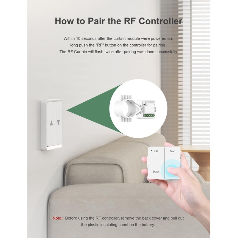 Maxcio Smart Relay Module Switch with Percentage Function, Wlan Flush-Mounted