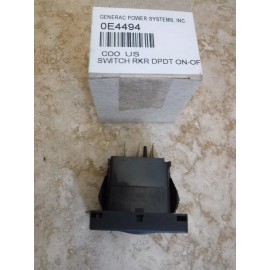 Generac Power Switch For Older Generators Rocker Switch DPDT ON-OFF-ON #0E4494