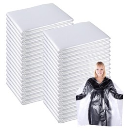 200 Pcs Disposable Capes Hair Salon Hair Cutting Capes 47.2 x 35.4 Inch Waterproof Barber Cape for Hairs Stylist Plastic Salon Cape Shampoo Apron Shawl for Barbers,Dye Cutting Coloring,Perming