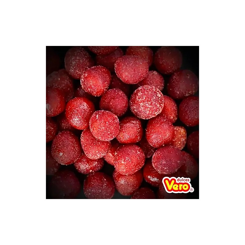 Pica Fresa Vero 100 Piezas Gomita Cubierta De Dulce Picoso