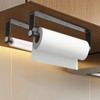 PEDORUBY Under Cabinet Paper Towel Holder, Adhesive or Drill Mount