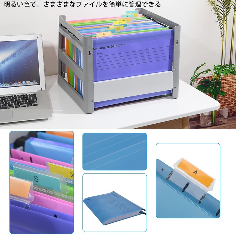 MerryNineA4 Suspension File, 15 PCS Polypropylene Filing Cabinet Suspension File