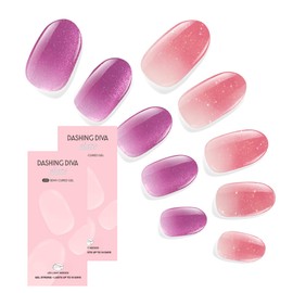 Dashing Diva Glaze Nail Strip Duo - Popstar Purples Collection - Lucky You & Berry Contrary - Long Lasting, Chip Resistant, Semicured Gel Nail Strips - Contains 2 Colors