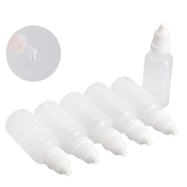 ACENIX® 50 Pieces 5ml dropper potion bottles White small Plastic Empty Refillable Squeezable Liquid sample dropper bottles