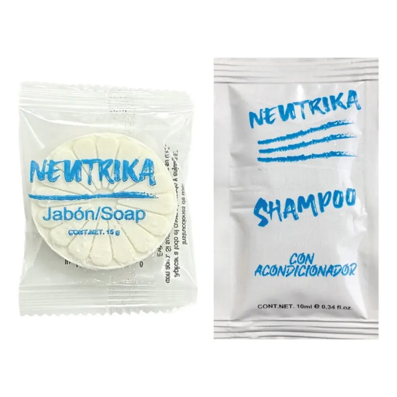 Jabón Y Shampoo Sachet - 200 Pzas. Amenidades Hoteleras