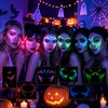6 Pcs Glow in Dark Freckles Face Tattoo Halloween UV