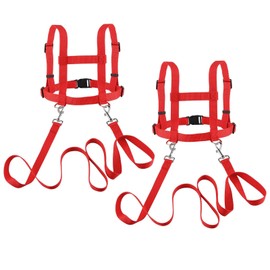 Pack of 2 Horse Lead for Children to Play Red Horse Lead Children Horse Lead Toy Horses Lunging Lead Horse Harness for Children to Play Harness Children for Boys and Girls