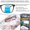 BONCAMOR 4 Pack Progressive Multifocus Reading Glasses Men and Women