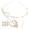 Healeved Elegant Rhinestone Branch Headband for Women Wedding Bride Hair
