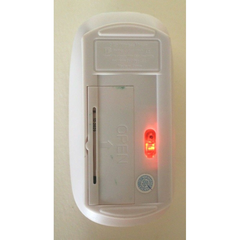 Unbranded/Generic Computer Mouse Wireless Scroll Wheel White, Red LED USB