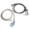 Shampoo Bowl Faucet Sprayer Kit 39.4in Hand Twist Faucet 47.2in