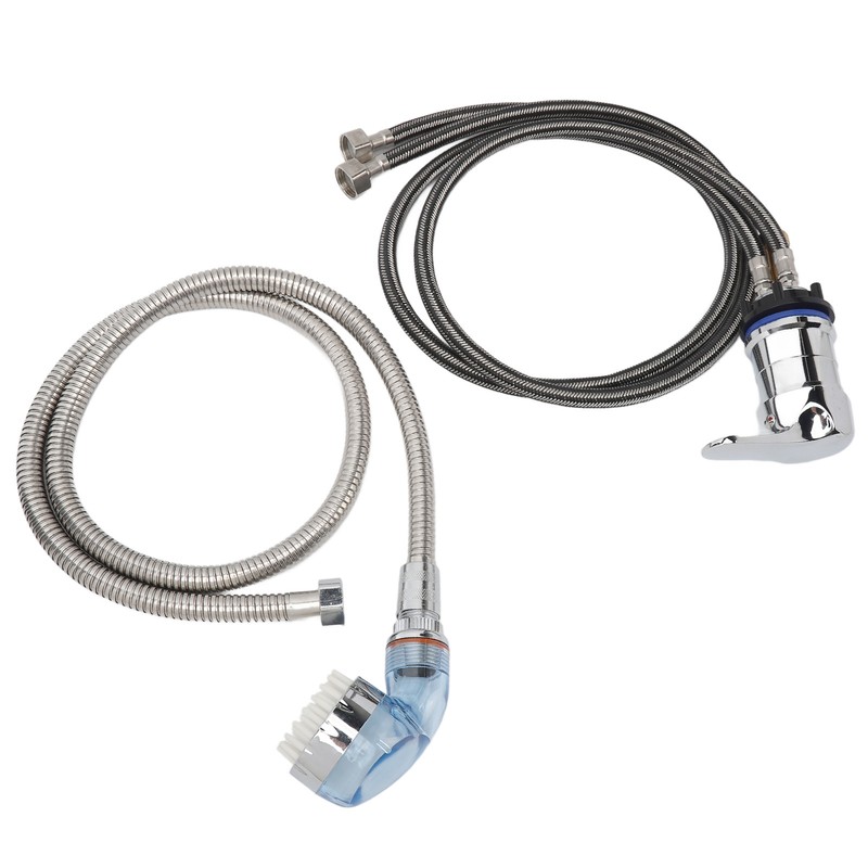 Shampoo Bowl Faucet Sprayer Kit 39.4in Hand Twist Faucet 47.2in
