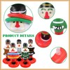 15pcs Christmas Ring Toss Game Inflatable Nutcracker Rings Toss Toys