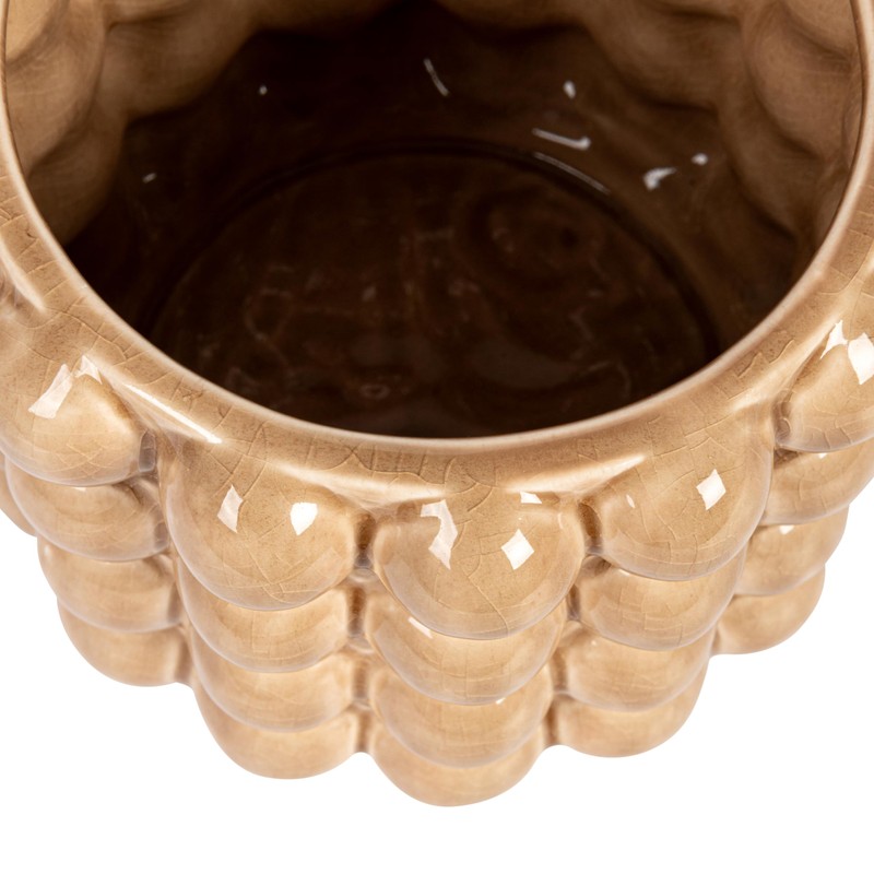 Creative Co-Op 6 Inches Round Stoneware Raised Dots, Holds 4