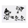 4 x 'Witch On Broomstick' Temporary Tattoos - Water Resistant,