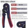 Yangoutool Herramienta de prensado de virolas: AWG 28-7, crimpadora de
