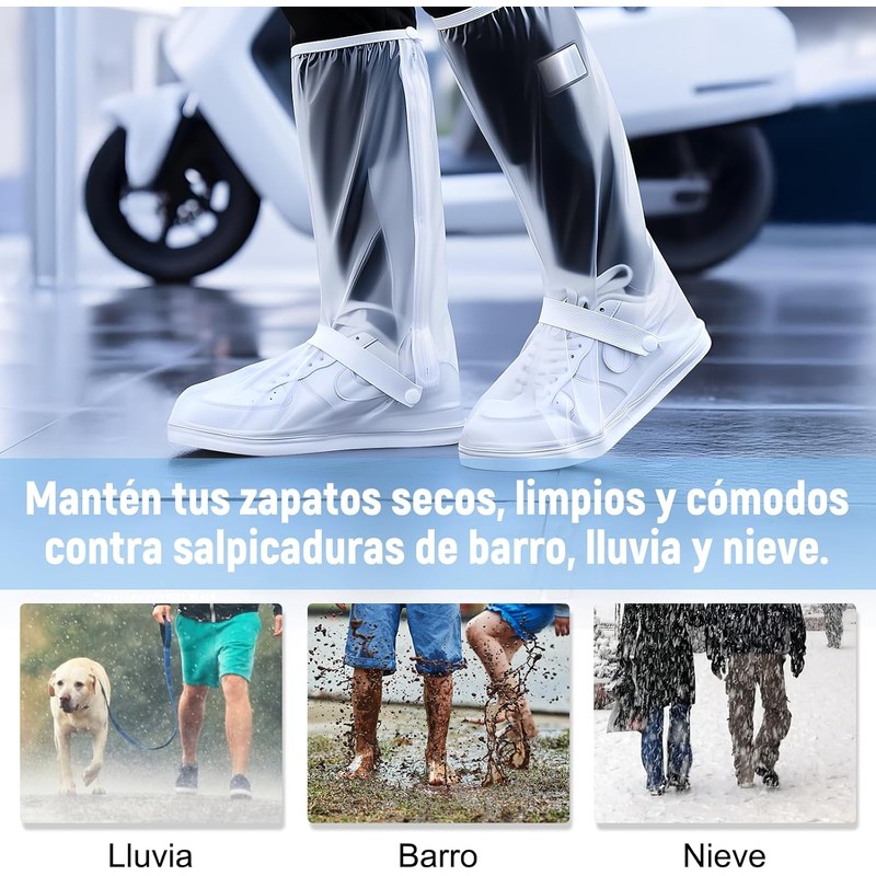 TOPONE Botas para Lluvia, Protector de Zapato Impermeable para Hombre