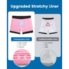 MaaMgic 5" Mens Swim Shorts with Compression Liner 4-Way Stretch