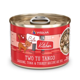 Weruva Weruva Cats in The Kitchen, Two Tu Tango with Sardine, Tuna & Turkey Au Jus Cat Food, 6oz Can (Pack of 24)