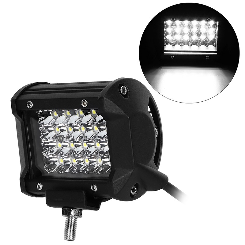 24LED 4 Row 72W LED Vehicle Work Light IP67 Waterproof