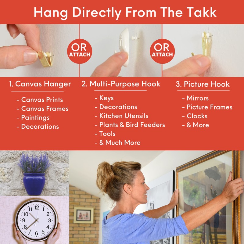 Takker® Easy One-Step Hardwall Picture Frame Hanging Tool Kit -