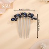 Aimimier Bridal Wedding Butterfly Crystal Hair Combs Decorative Rhinestone Headpieces
