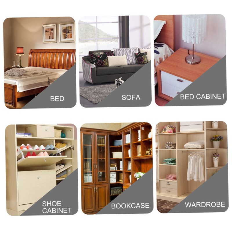 KONTONTY 4 Pcs Iron Sofa Support Legs Strong Cabinet Legs