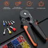 Ferrule Crimping Tool Kit, Preciva 0.25-10mm²/AWG23-7 Adjustable Ratchet Bootlace Ferrule