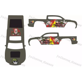 Hot Wheels Metal Melisha Tacoma 1/64 custom water slide decal for Hot Wheels