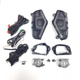 LUC For 19-23 Toyota Rav4 LED Fog Driving Lamp Kit Daytime Running Turn Signal Light