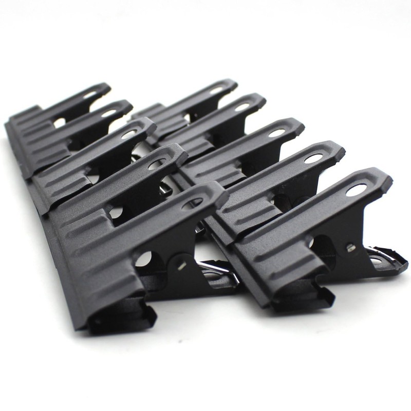 FSSTUD 5 Pcs 65mm Office Bulldog Clips Letter Paper Clips