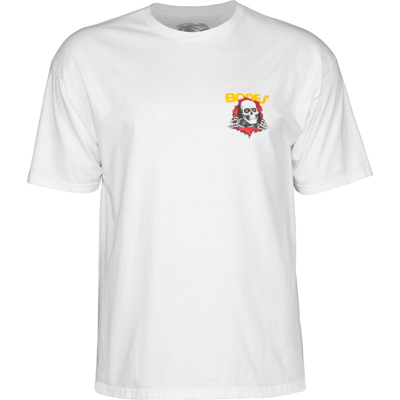 Powell Peralta Ripper T-Shirt, White, Large