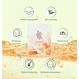 Placenta Facial Sheet Mask, Hydrating & Soothing with Placenta Extract & Niacinamide, Anti-Aging, Elasticity Improvement, Rejuvenates & Restores Skin