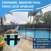 ALLSAFE Pool Fence - Quick Lock Latch - Replaces Outdated
