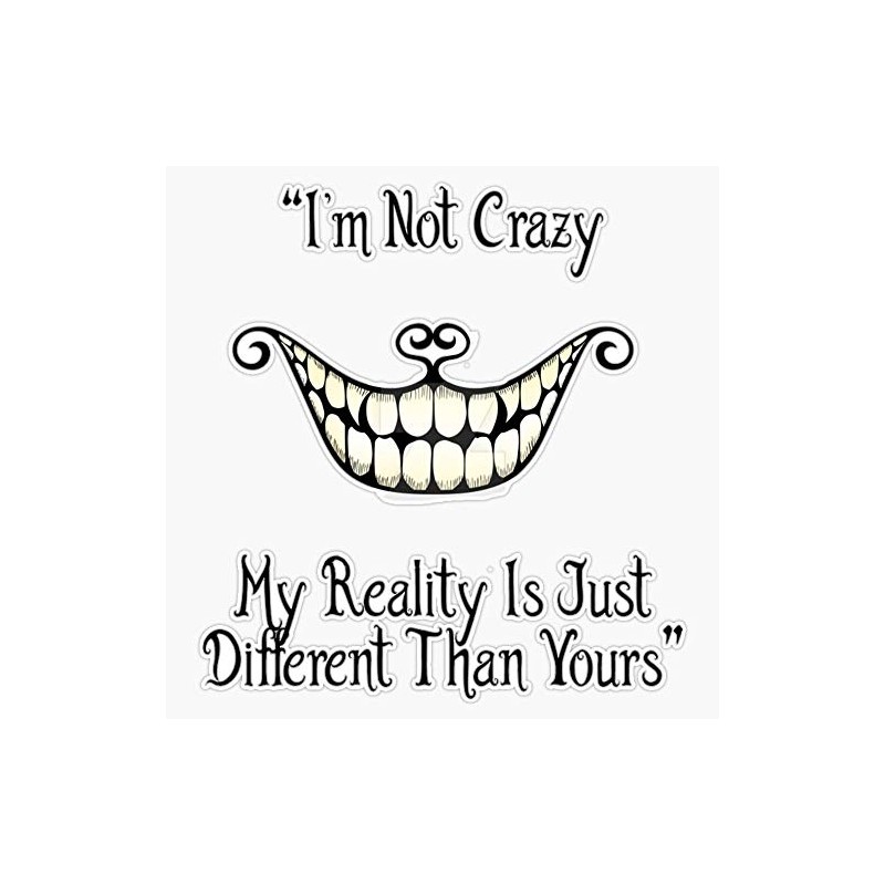 i'm not crazy Bumper Sticker Vinyl Decal 5 inches