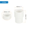 sourcing map 2 Pcs UPVC Reducer Pipe Fitting, 3/4" x1/2"