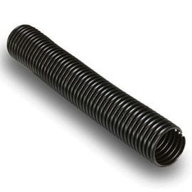 Electriduct 1/4" Split Nylon Wire Loom Tubing Corrugated Slit Flexible Conduit - 100 Feet - Black