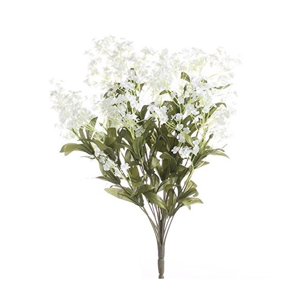 Factory Direct Craft Artificial White Wild Baby's Breath Bush |