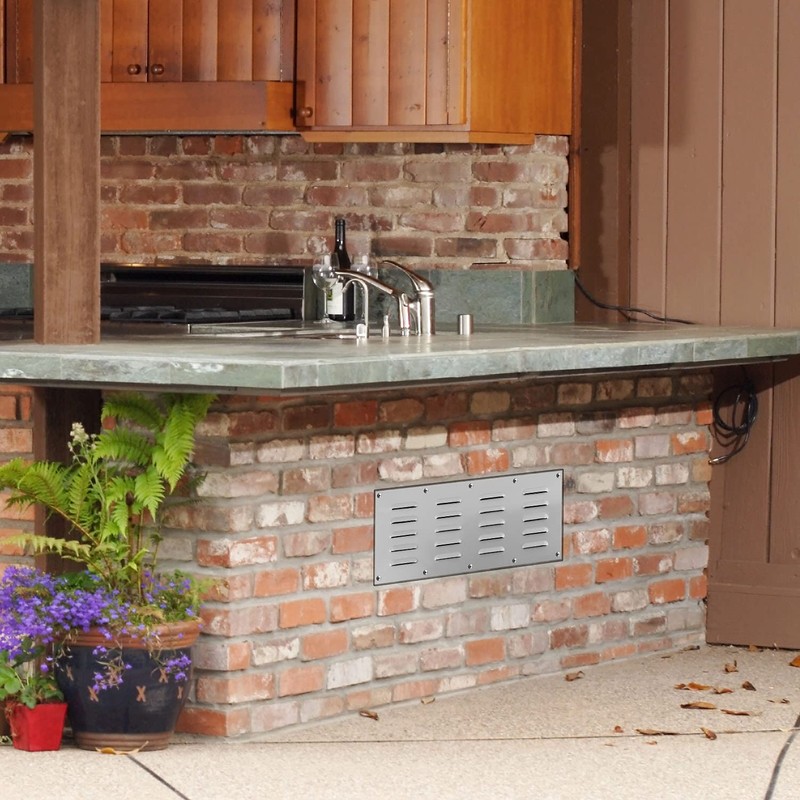 Stainless Steel Venting Panel for Grill Accessory, Masonry Fire Pits