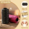 Polyester Macrame Cord 1mm 6x50g 2 coloured Polypropylene Latte Macrame