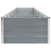 CHARMMA Raised Bed Gray Galvanized Steel Large Durable Raised Bed,Pots